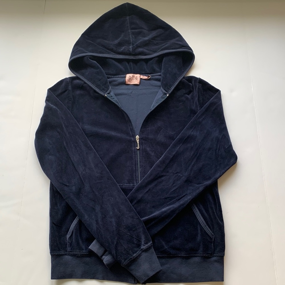 💙JUICY COUTURE NAVY BLUE ZIP UP HOODIE💙